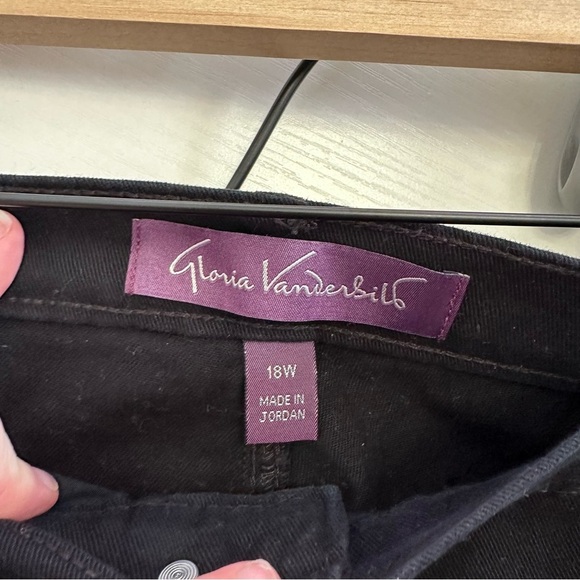 Gloria Vanderbilt Black Jeans Size 18W - Picture 5 of 10